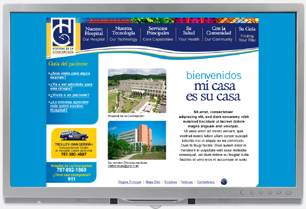 Hospital De La Concepcion web Advertising Spanish