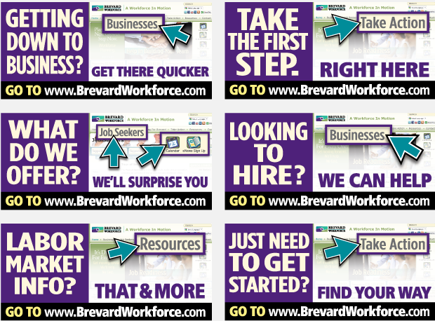 Brevard Workforce advertising Portfolio billboard campaign