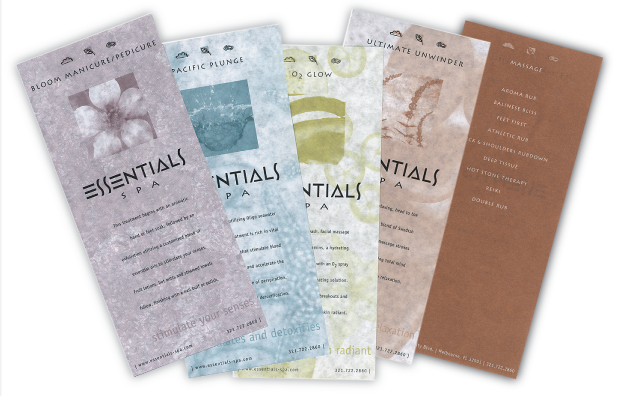 Collateral Design / Branding - Essentials Spa 