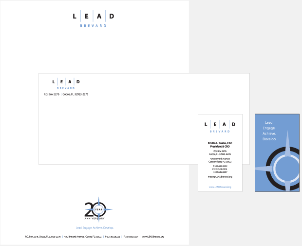 Lead Brevard stationery - Rebrand