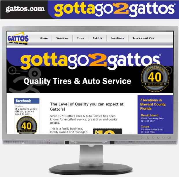 Facebook Page Design - Gatto's Tires & Auto Service