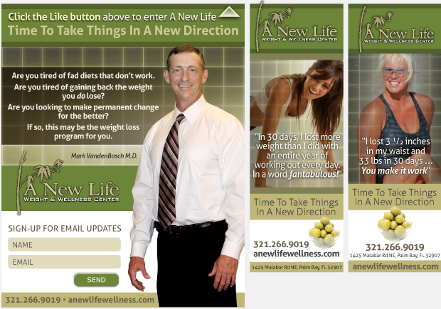 Newspaper advertising campaign -New Life Wellness 