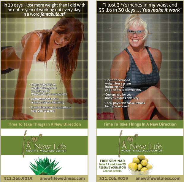 Magazine advertising campaign -New Life Wellness 