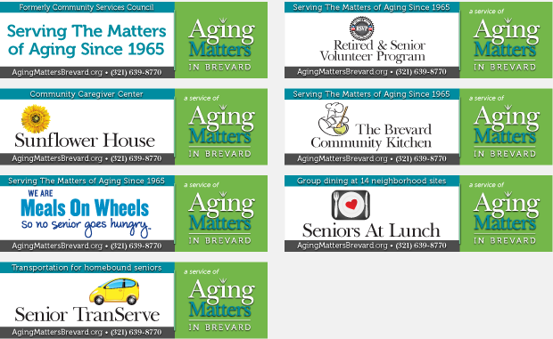 Billboard Campaign Design / Development - Aging Matters in Brevard