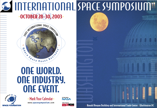 Conference Signage Design International Space Symposium