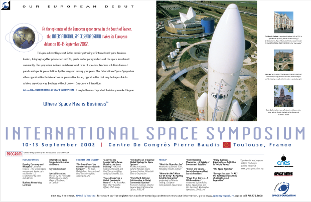 Conference Newspaper Campaign International Space Symposium