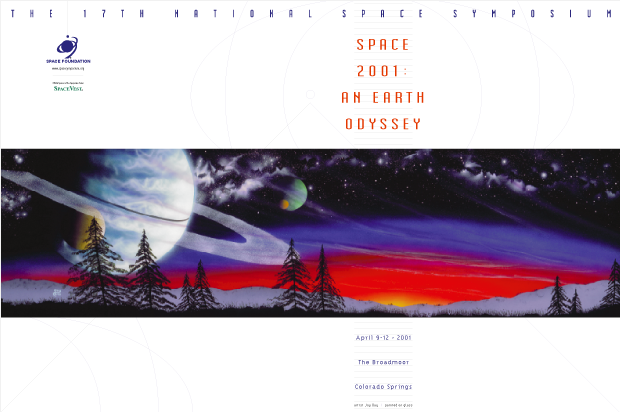Poster Design - National Space symposium 2001 / Space Foundation 
