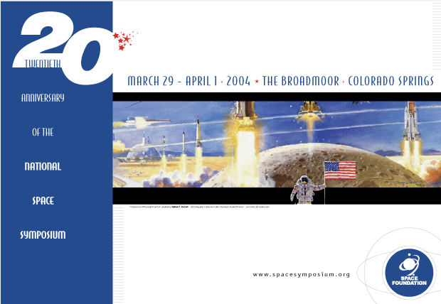 Poster Design - National Space symposium 2004 / Space Foundation 