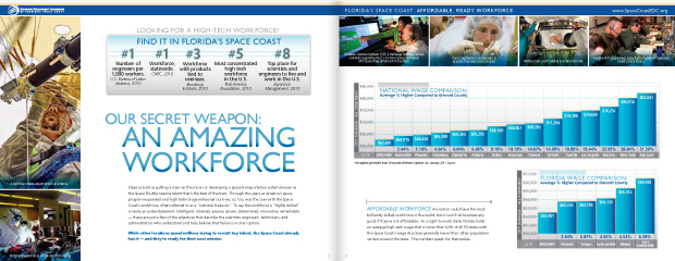 Economic Development Commission Florida's Space Coast: Brochure Design 3