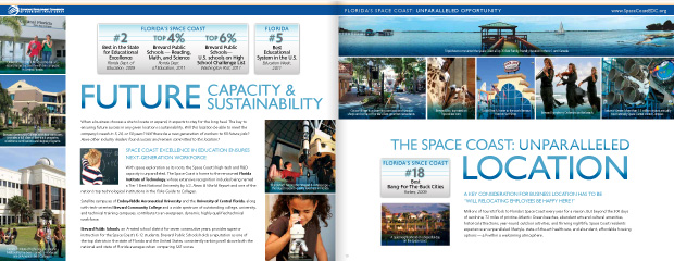 Economic Development Commission Florida's Space Coast: Brochure Design  