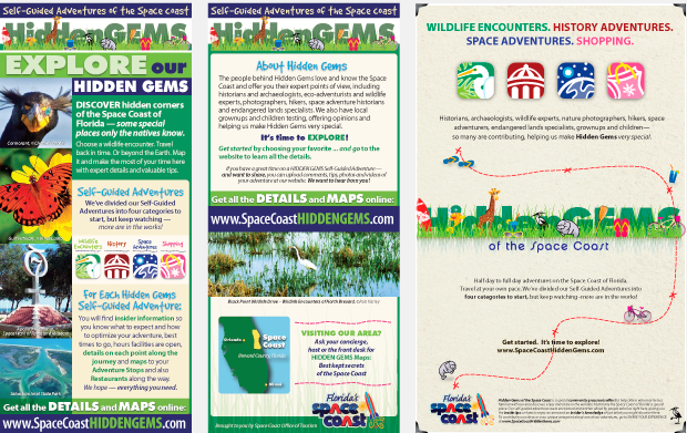 Space Coast Hidden Gems Collateral Design Sample