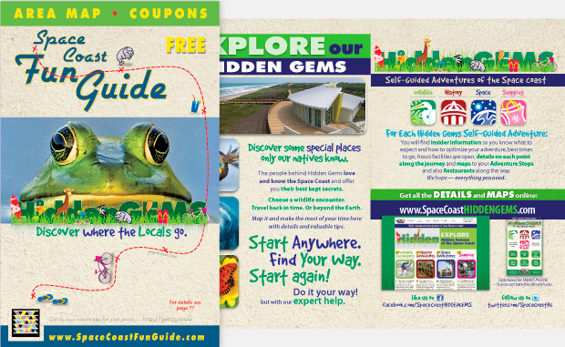 Space Coast Hidden Gems Collateral Design Sample