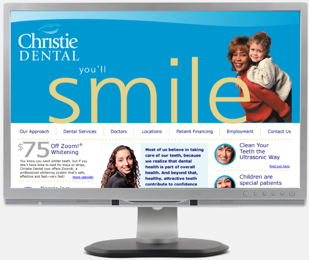 Christie Dental Portfolio Website Design