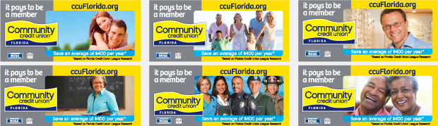 Billboard Campaign Design - Community Credit Union Florida