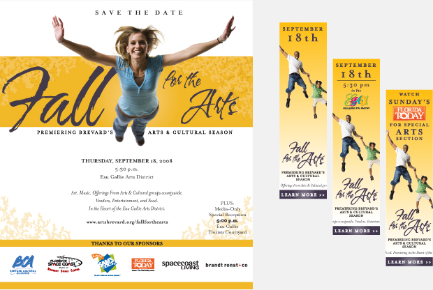 Print Ad Campaign Development - Fall for the Arts / Brevard Cultural Alliance