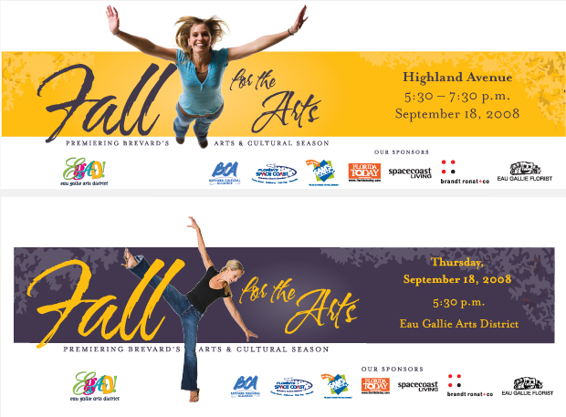 Newspaper Ad Campaign Development - Fall for the Arts / Brevard Cultural Alliance
