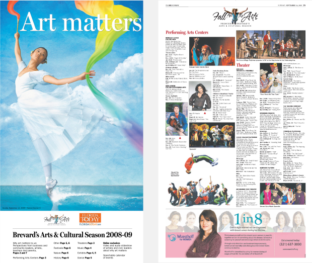 Print Ad Campaign Development - Fall for the Arts / Brevard Cultural Alliance