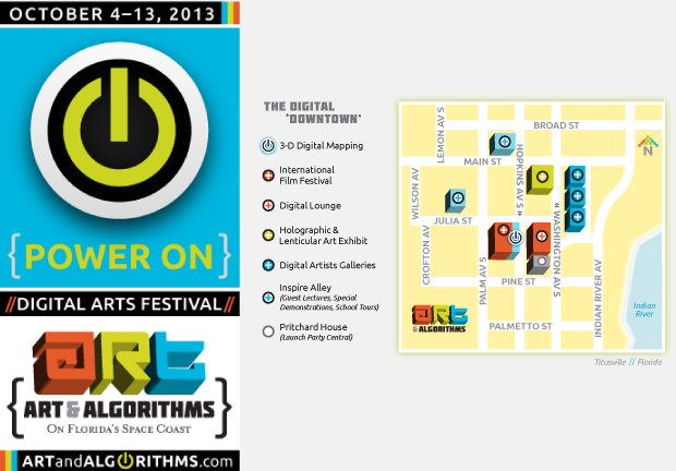 Art & Algorithms 2013 Banner Map design