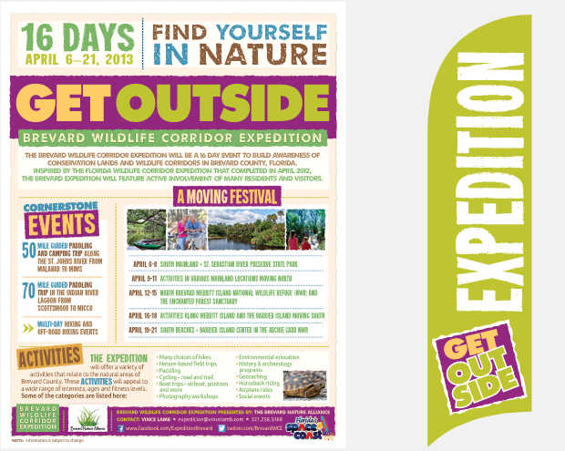 Brevard Wildlife Corridor Expedition: Brand Development / signage design