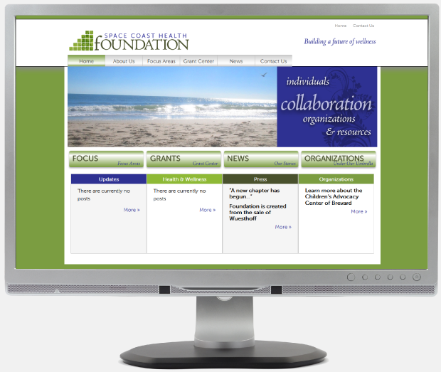 Space Coast Health Foundation Website Design / Development / WordPress CMS