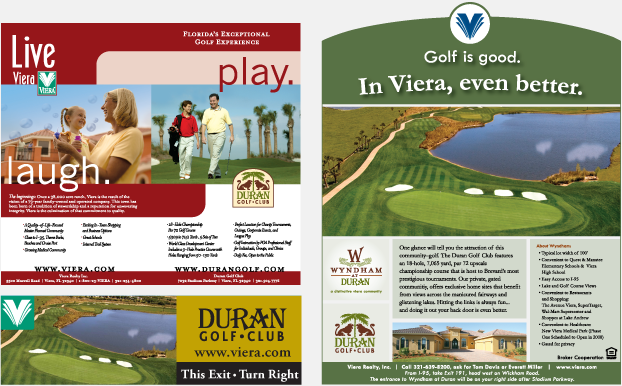 Wyndham and Duran Golf Club Magazine Advertising Campaign