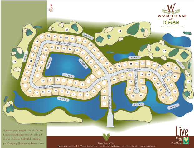 Wyndham and Duran Golf Club sales sheet