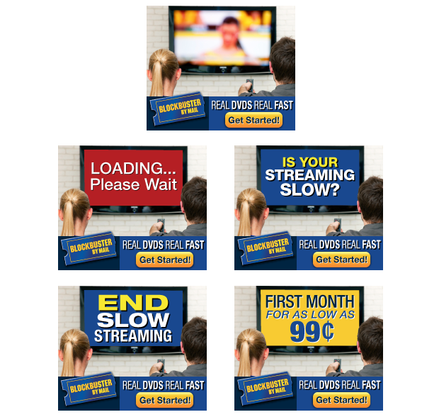 Blockbuster Digital Ad Campaign | Online | Banner Ad Development