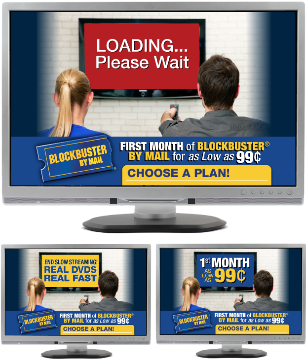 Blockbuster Digital Ad Campaign | Online | Banner | Landing Page Development