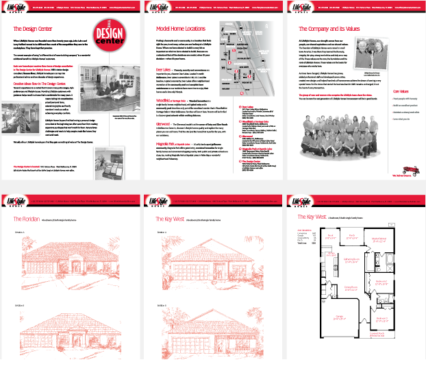 LifeStyle Homes Sales sheet development 