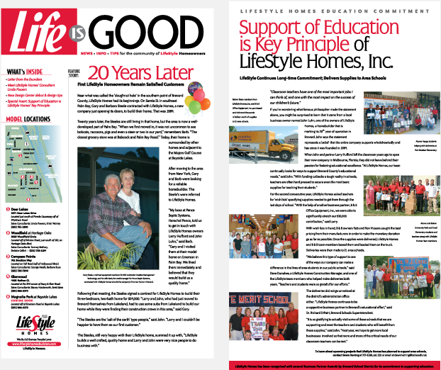 LifeStyle Homes Newsletter Campaign